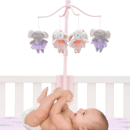 Tiny Dancer Ballet Animals Musical Baby Crib Mobile Soother Toy