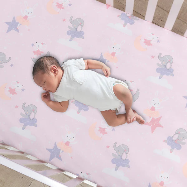 Tiny Dancer 3-Piece Ballet Baby Crib Bedding Set - Elephant