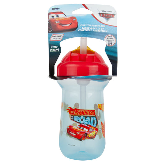 Disney/Pixar Cars Flip Top Straw Cup, 10 Oz