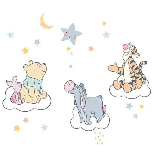 Disney Baby Winnie the Pooh Hugs Piglet/Eeyore/Tigger Wall Decals