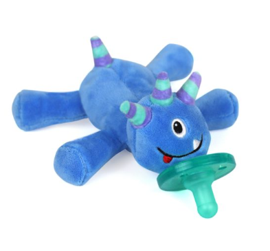 WubbaNub Infant Pacifier- Blue Monster