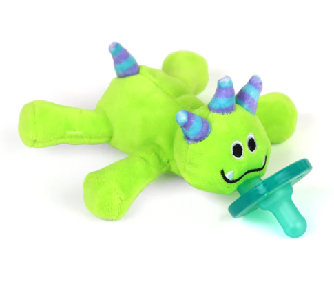 WubbaNub Infant Pacifier- Green Monster