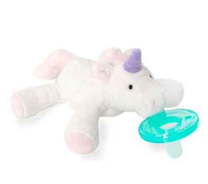 WubbaNub Infant Pacifier- Luna Blush Pink Unicorn