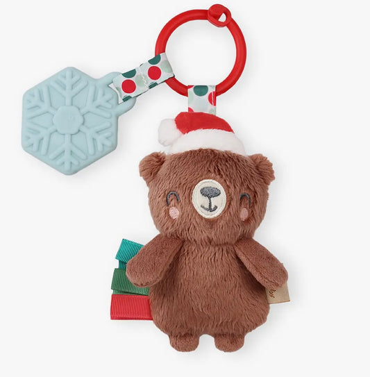 Holiday Bear Itzy Pal Plush + Teether