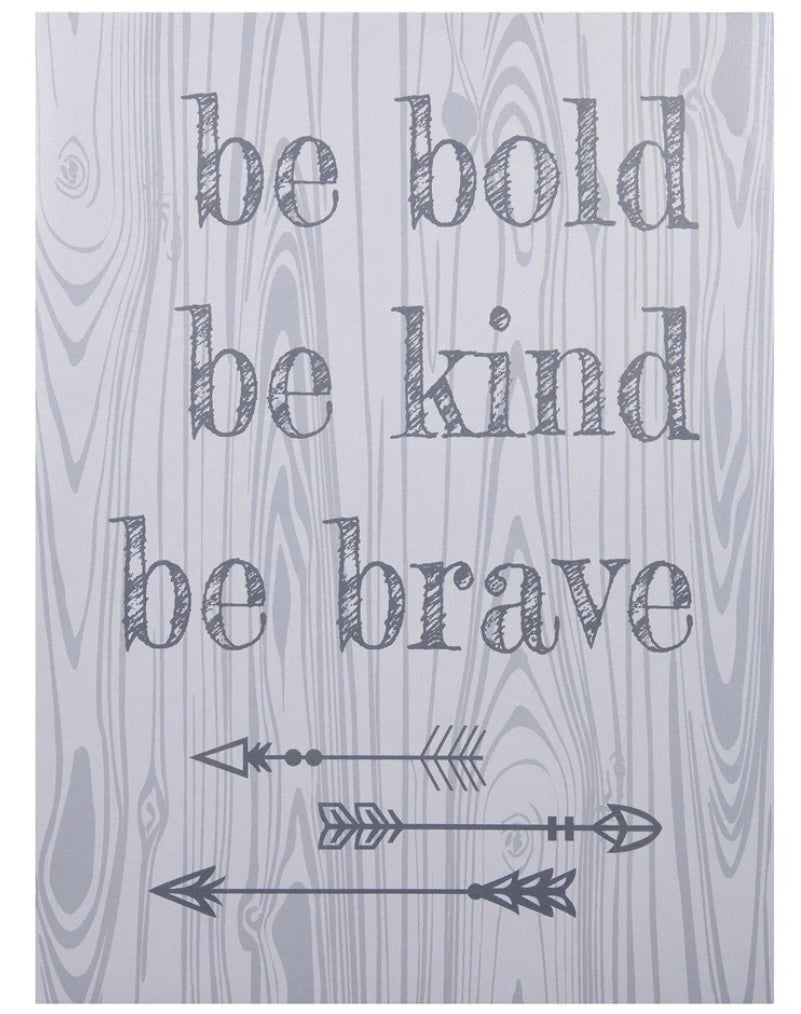 Be Bold, Be Kind, Be Brave Canvas Wall Art