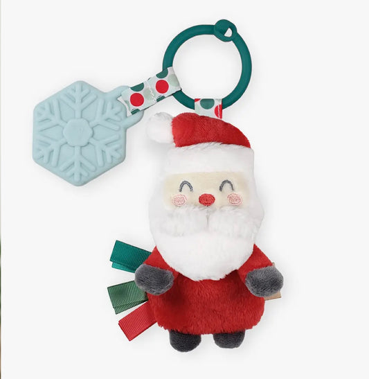 Holiday Santa Itzy Pal Plush + Teether