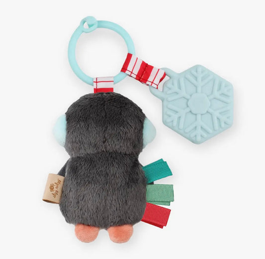 Holiday Penguin Itzy Pal Plush + Teether