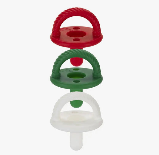 Sweetie Soother Cable Pacifier Set of 3 Holiday