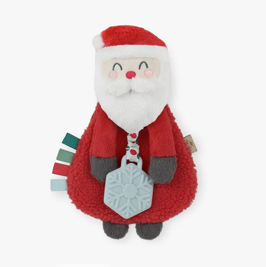 Holiday Santa Itzy Lovey Plush + Teether Toy