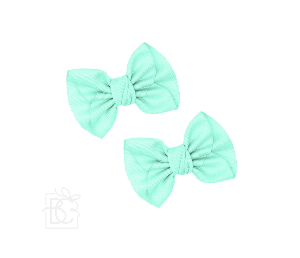 2 Mini Anne Bows W/Clip