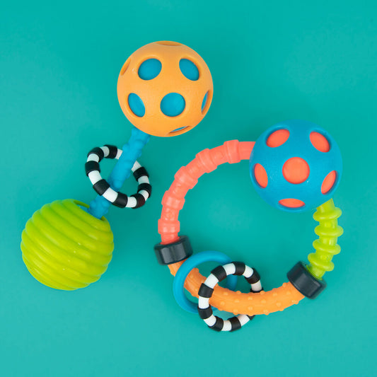 My First Teethe & Flex Rattle Set 0+months