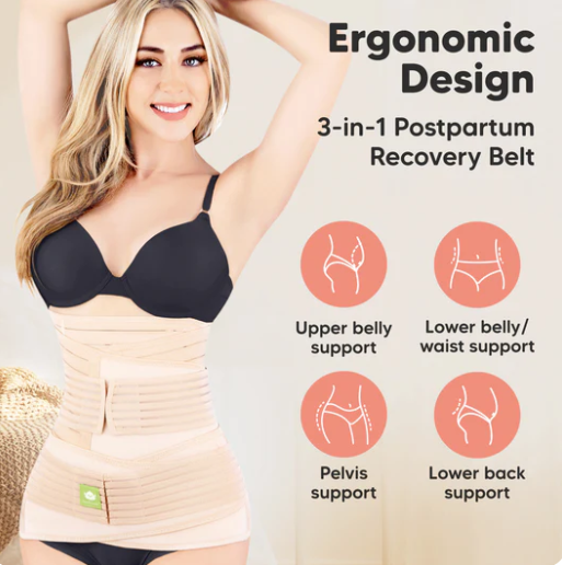 Postpartum girdle support, postpartum girdle recovery, slim